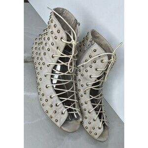 Mia Joy Joyfolie Big Girls Millani Booties Gilded Pebble Gold Sz 6 Youth